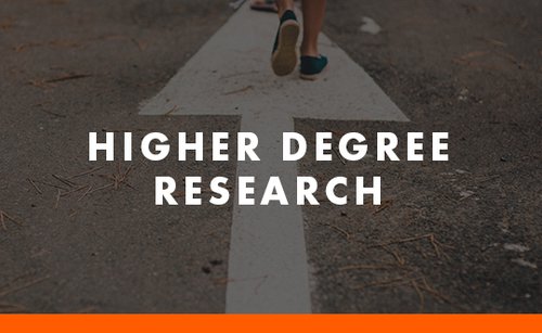 Higher Degree Research button